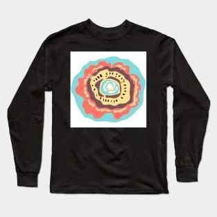 Abstract Fall Flower Long Sleeve T-Shirt